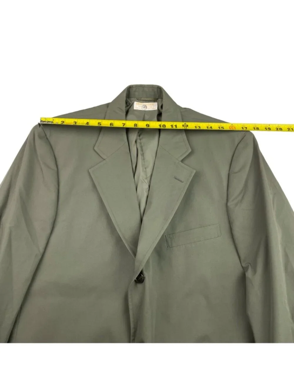 VTG Brooks Brothers Men’s 100% Cotton 3/2 Roll Chino Blazer Green • USA • 42R